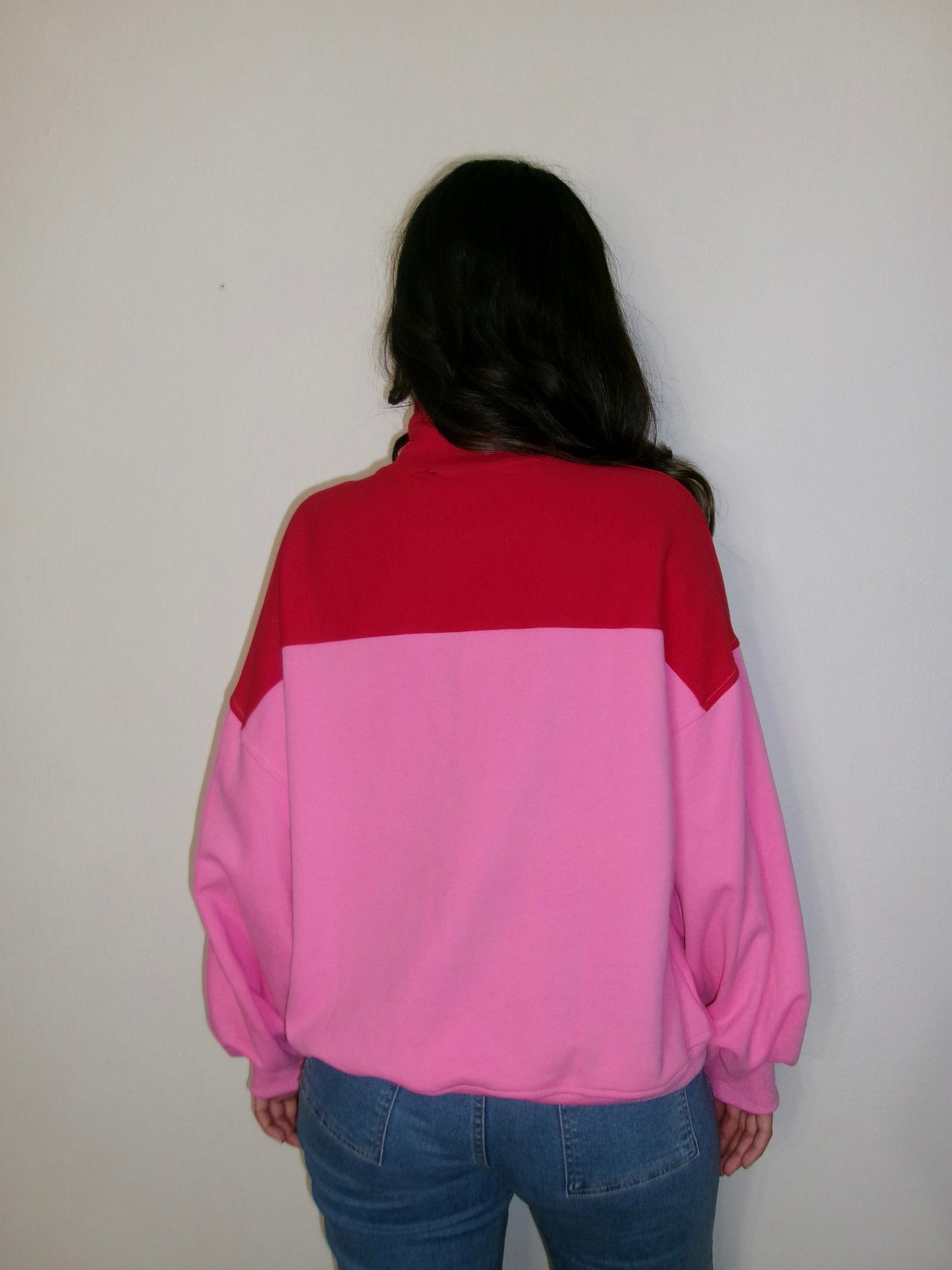 Blush Oversized Half Snap Pullover