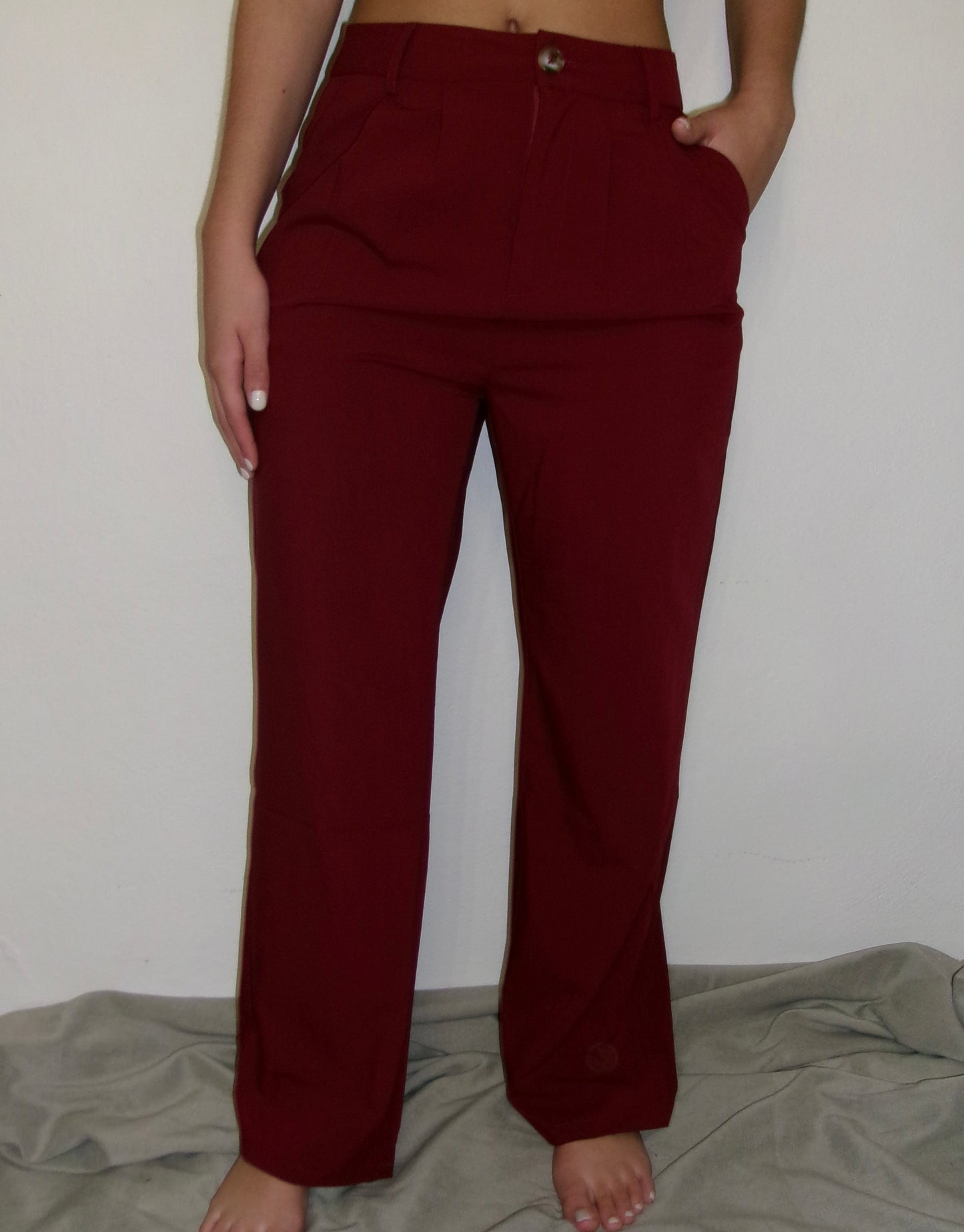 Merlot High Waisted Trousers
