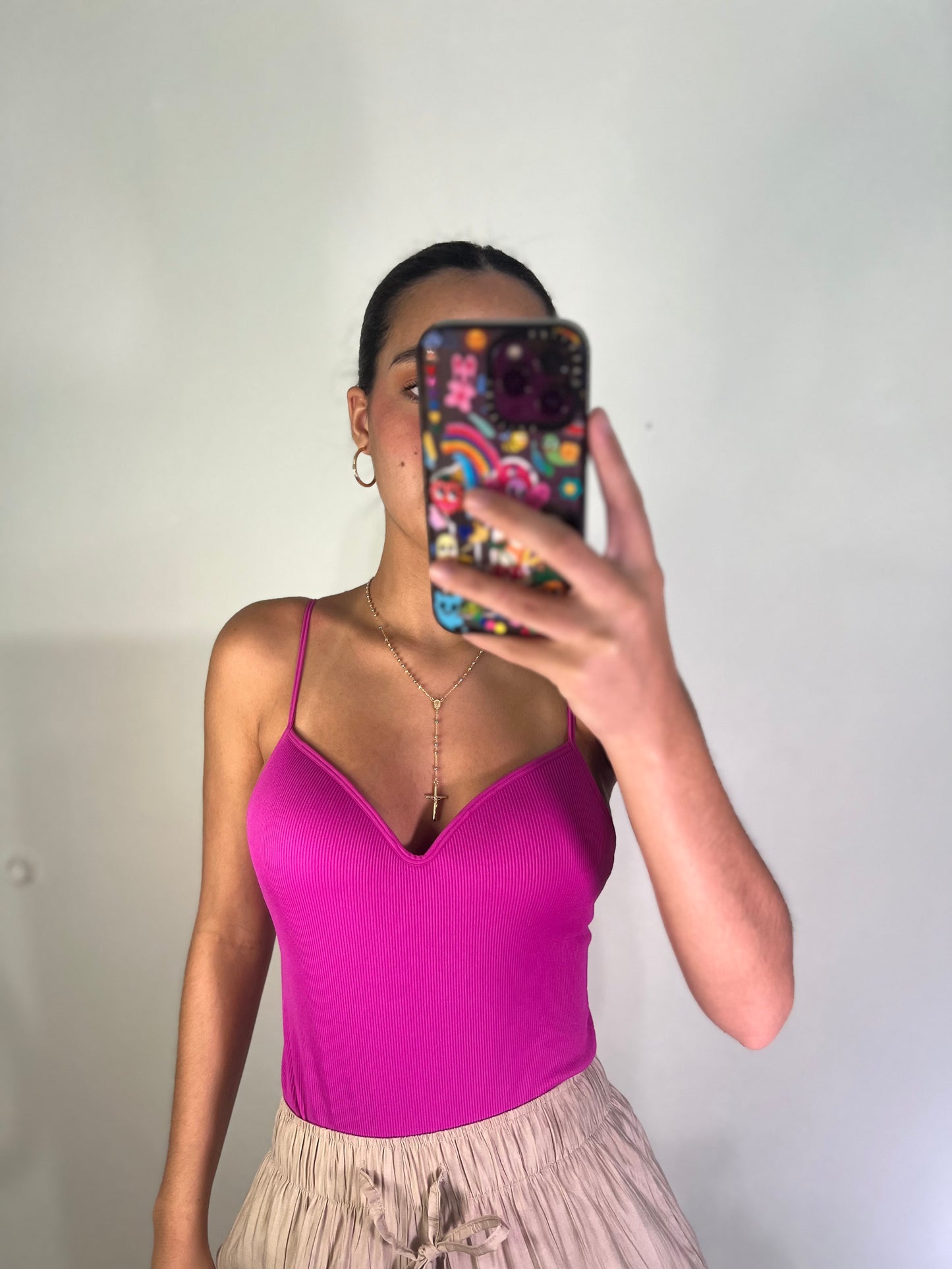 Magenta Padded Bodysuit