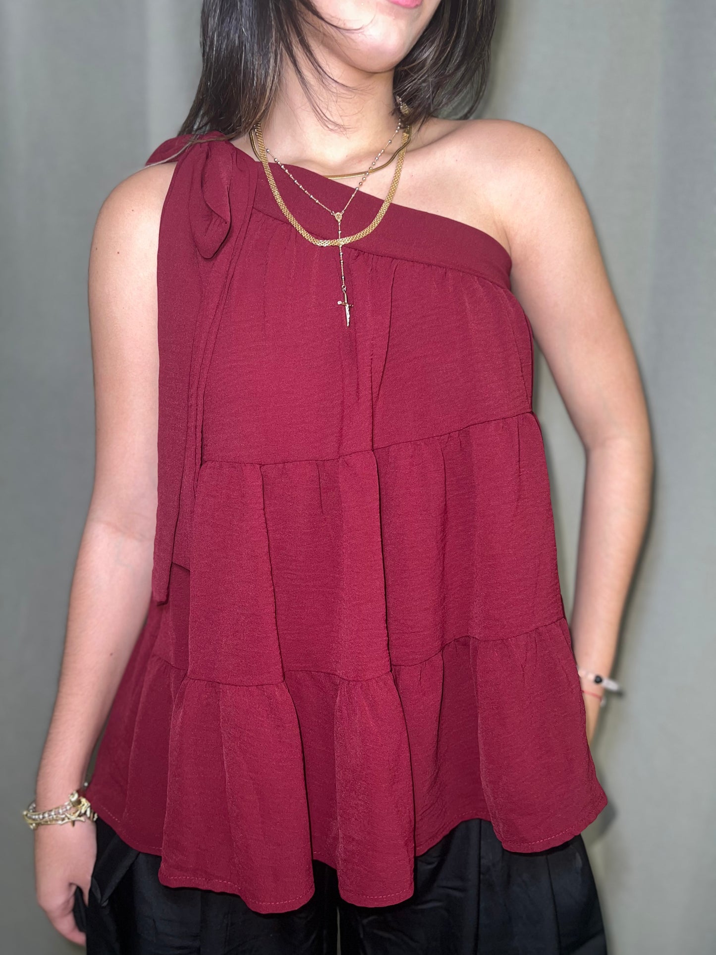 Wine Lover One Shoulder