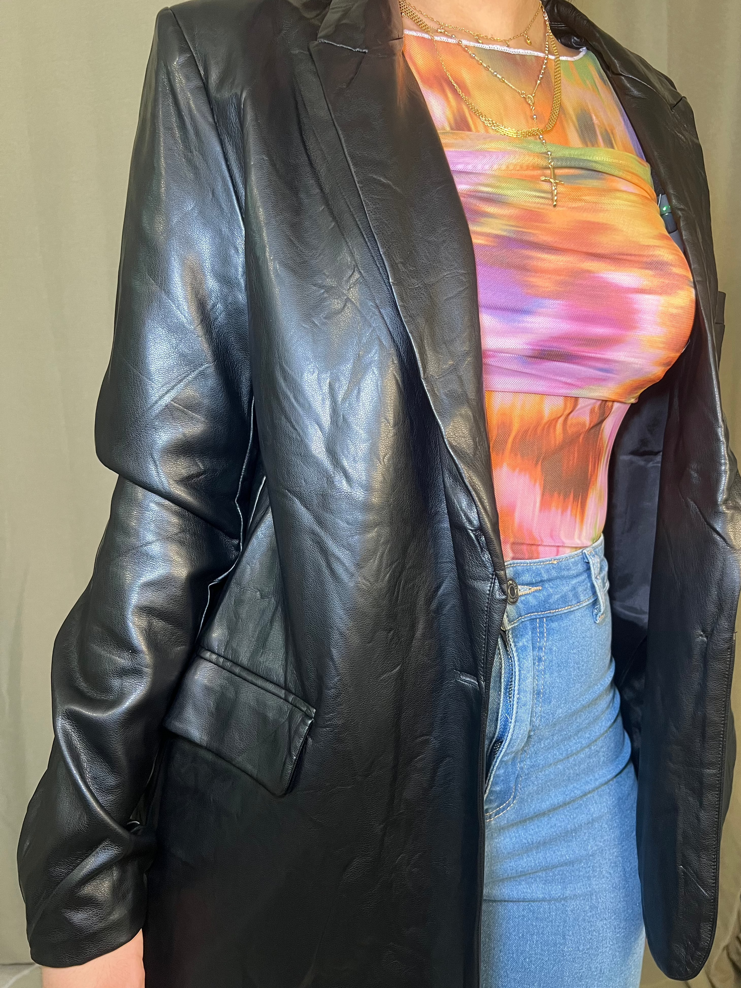 Leather Blazer
