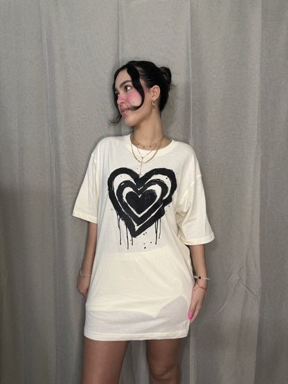 Heart Oversized Graphic Tee