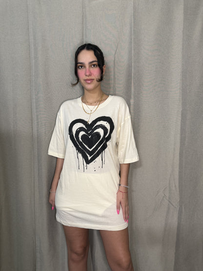 Heart Oversized Graphic Tee