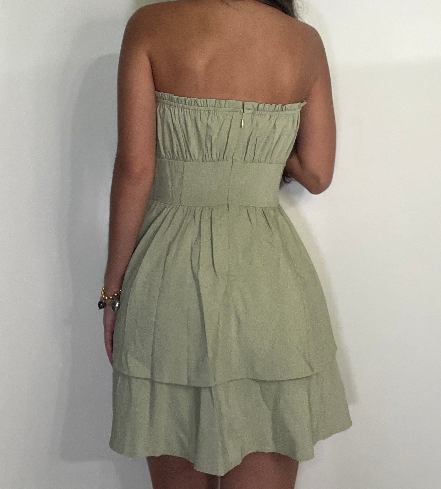 Olive Tube Mini Dress