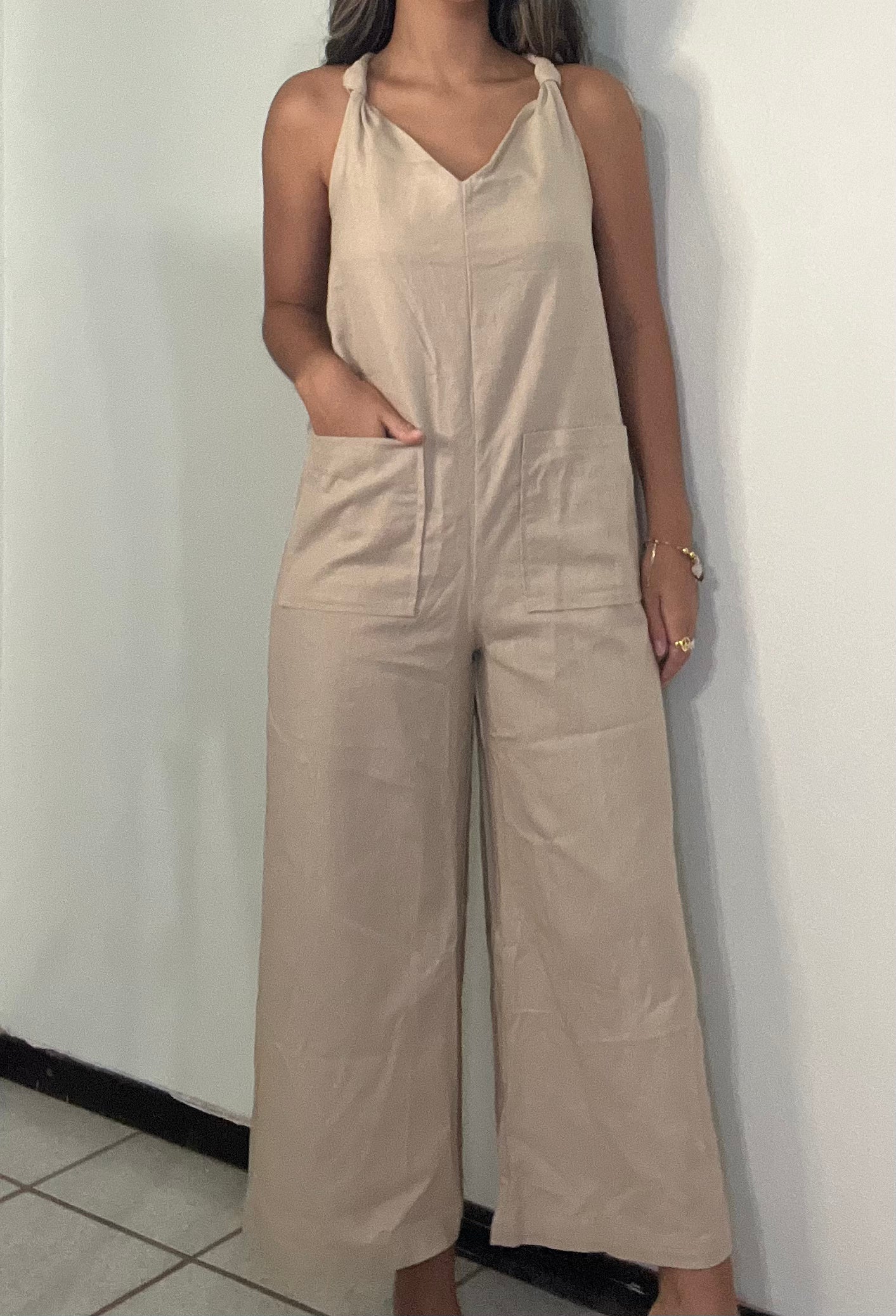 Taupe Rope Jumpsuit