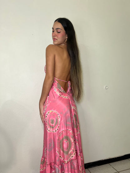 Pink Dye Maxi Dress