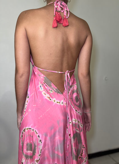 Pink Dye Maxi Dress